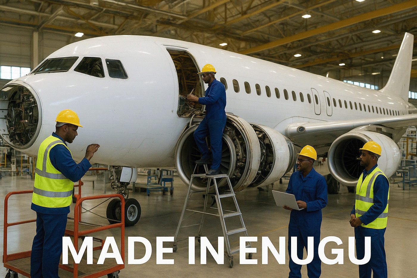 Concept: aircraft maintenance and assembly in Enugu
