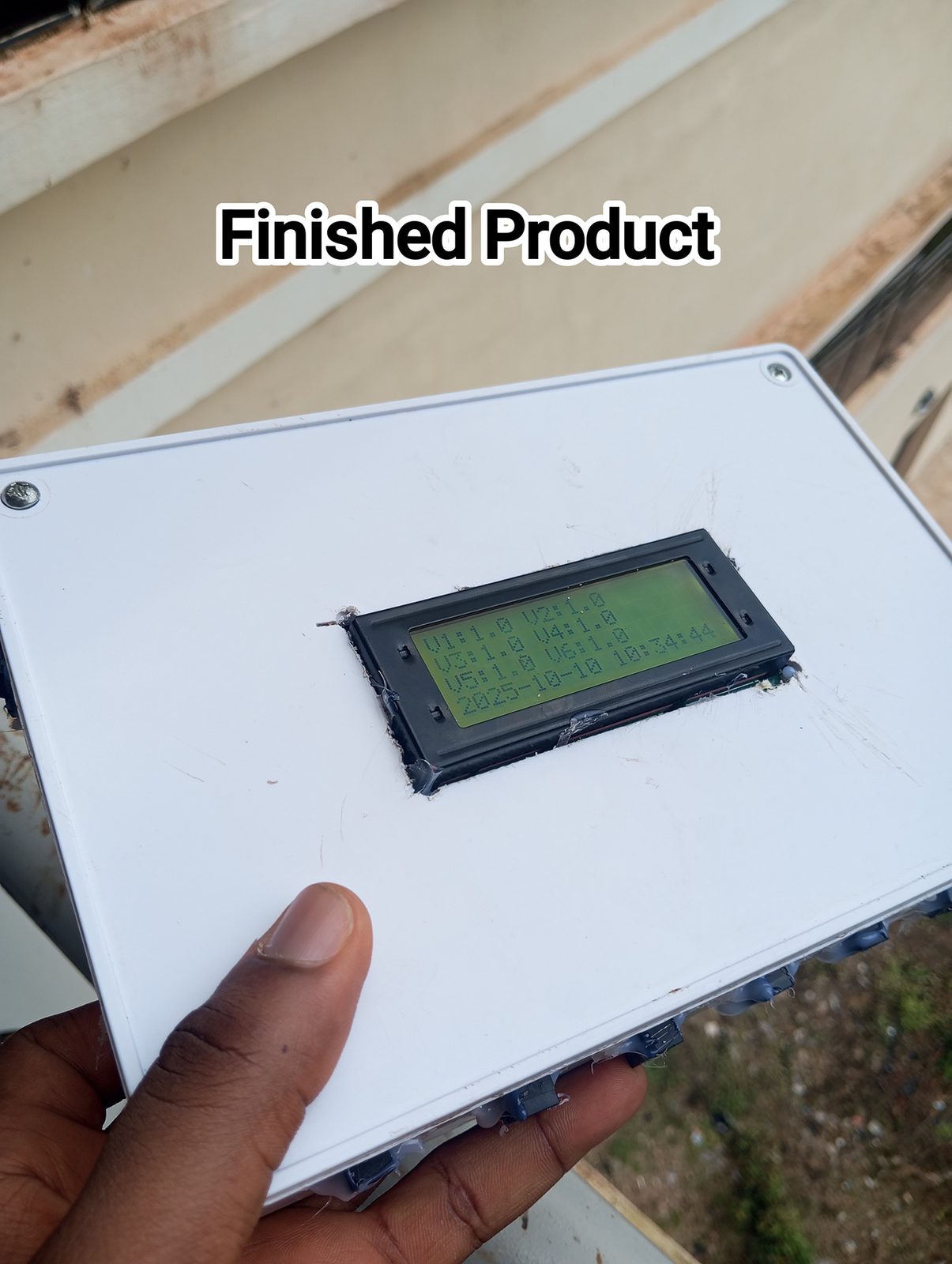 The finished solar measurement unit