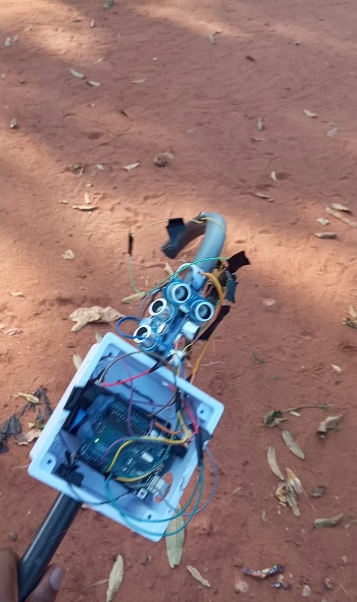 Field-testing the smart walking stick on open ground